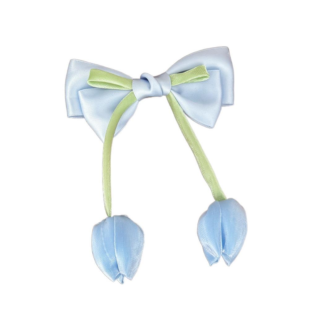 Korean Style Floral Hair Clips Versatile Flower Bow Hairpin  Girl Hair Accessories 5