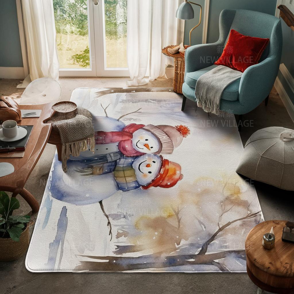 Koberec ke vchodu do domu Rohožka ke dveřím do domu Obývací pokoj Vana Koupelna Protiskluzové koberce s absorpcí vody vana Veselé Vánoce zima