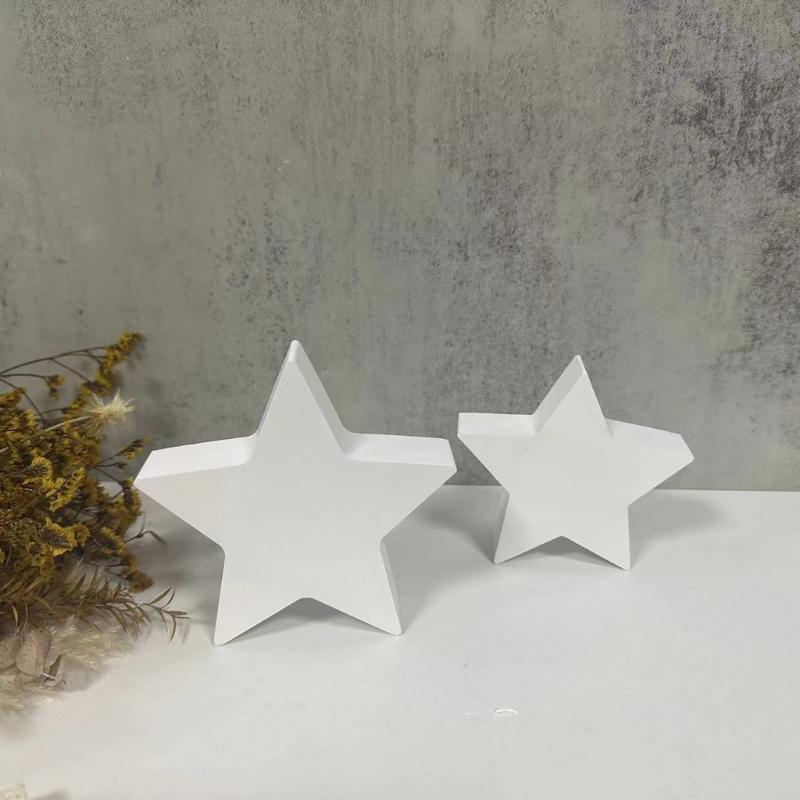 Silicone Crafts Moulds Ornament Molds Star Shape Hand-Making Clay Mold Hand-Making Accessories for DIY Making Craft