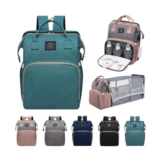 [Cociliye] Mother s Backpack, Diaper Changing Backpack, Large Capacity, Waterproof Nylon, 2-Way Mother s Bag, Stroller Bag, Rucksack, Lightweight,