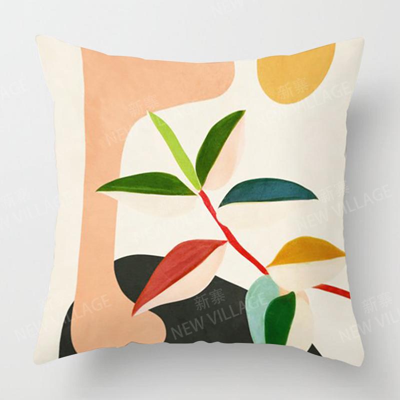 Nordic Modern Abstract Geometric Living Room Sofa Cushion Cover Home Decor Pillowcase 45X45Cm 45*45 50X50 60X60Cm 40X40 35X35