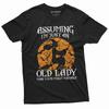 Halloween Funny Old Lady Witch T-shirt Womens Halloween Funny Costume Gifts