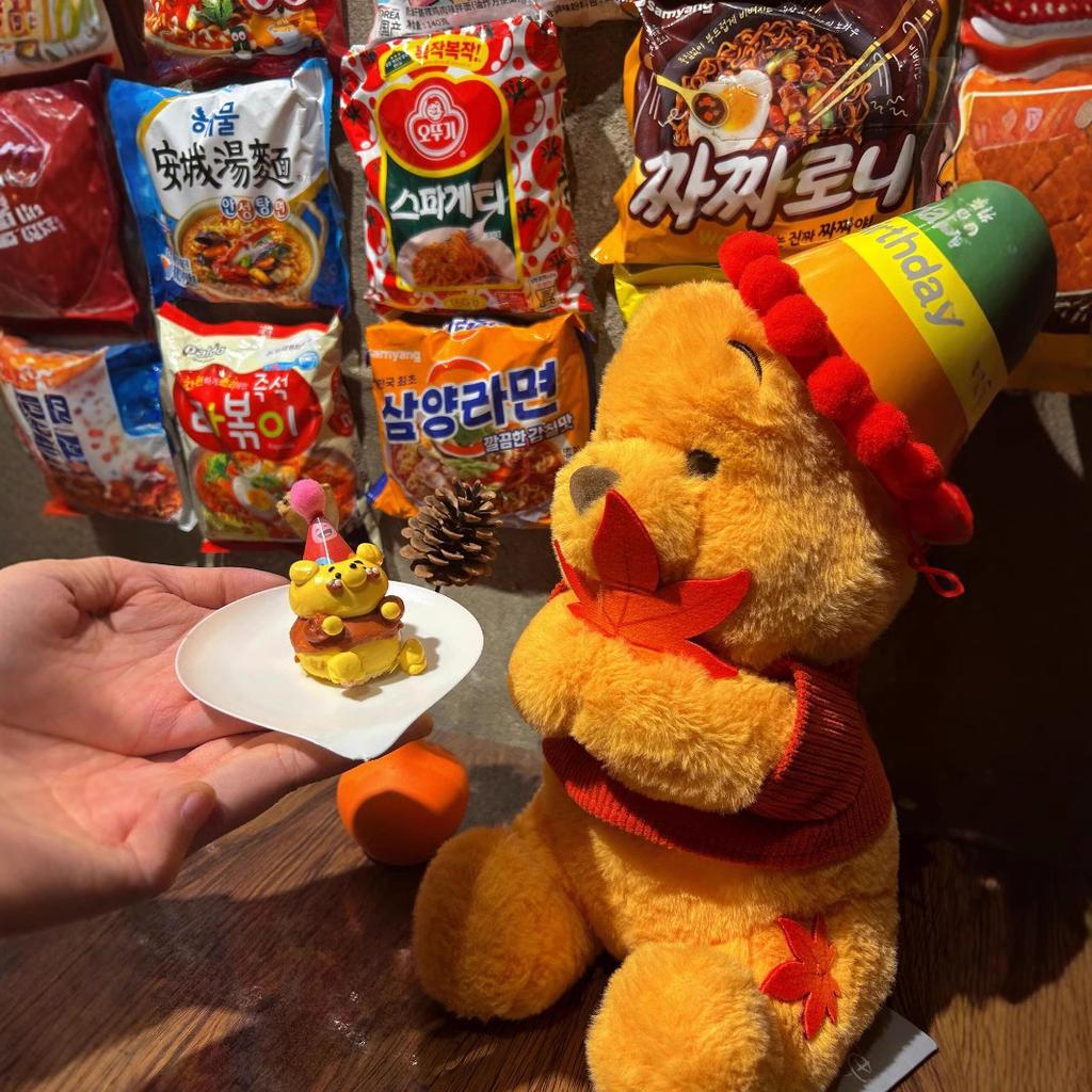 Knuffel Ahorn Winnie de Poeh Beer Knuffelspeelgoed Schattige Teddybeer Pop Meisje Hart Kussen Verjaardagscadeau