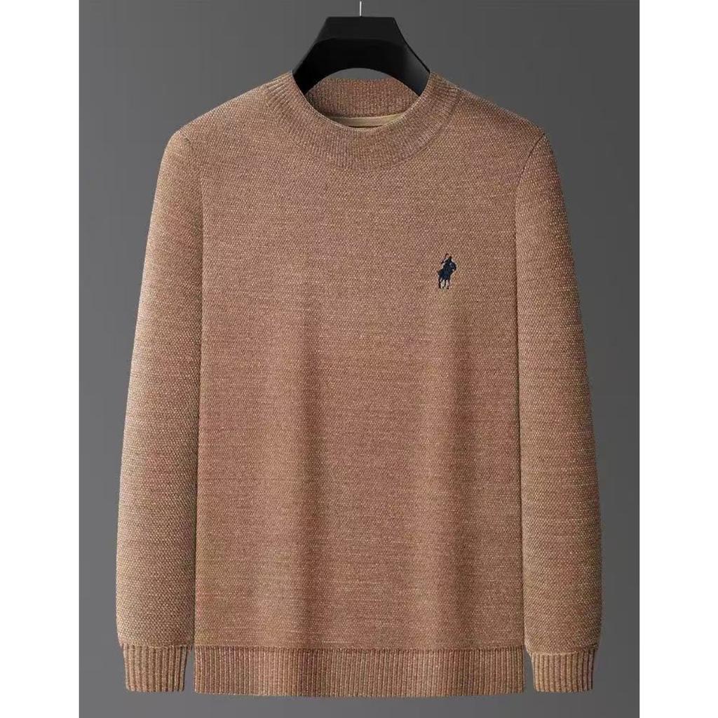 STORN Men's Fashion Solid Long Sleeved Polo Shirt Attumn Winter Comfortable Top