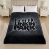 Linkin Park Druck Flanelldecke Gemütliche Leichte Plüschdecke für Bett Sofa Haushalt