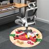 1pc Rocking Horse Office Round Rug, Non-slip, Soft and Durable Office Rug for Interior Decoration, Perfect for Office, Beautiful Decoration Yy26032307