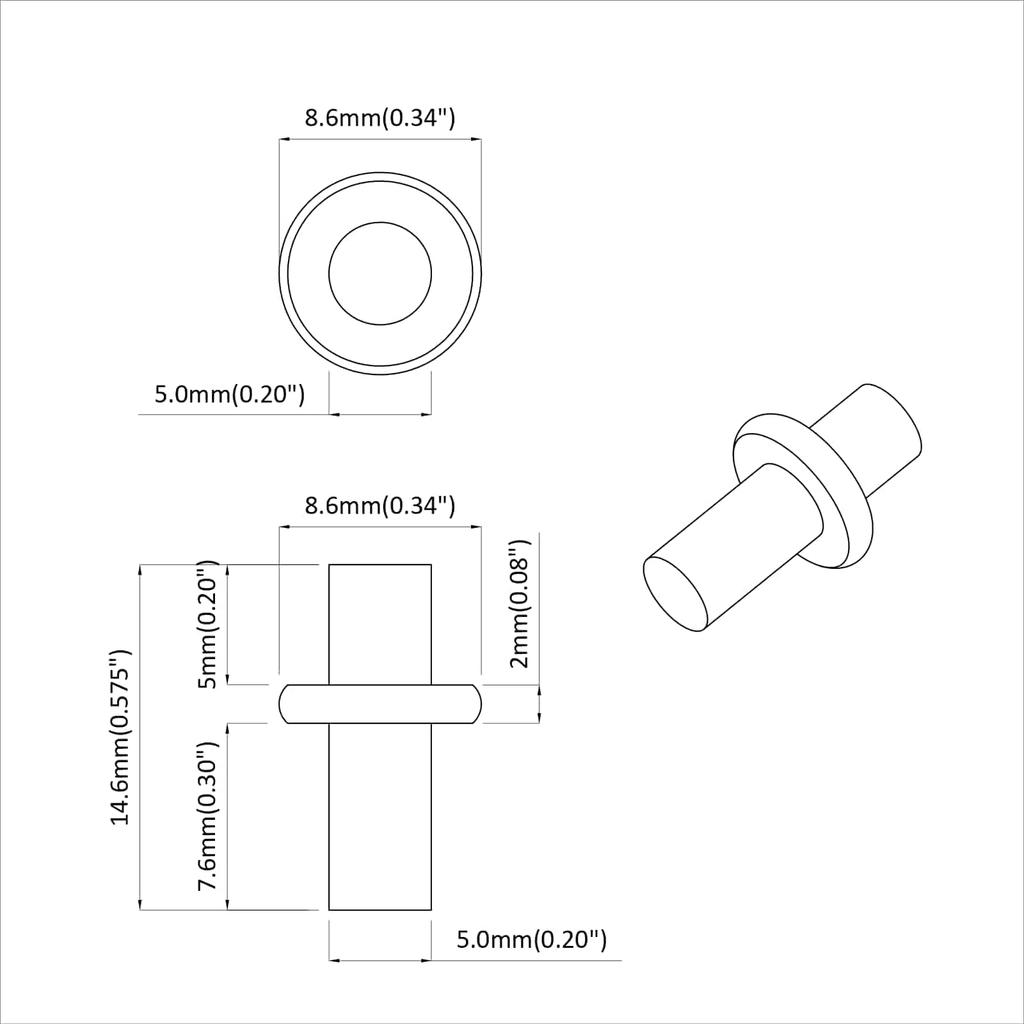 Shelf Pegs 4500 Pcs Silver 8.6 X 8.6 X 14.6 Mm Steel