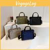 Spacious Nylon Bag Women 2023 New Korean Style Autumn Winter Vintage Fashion Square Bag Single Shoulder Bag Green