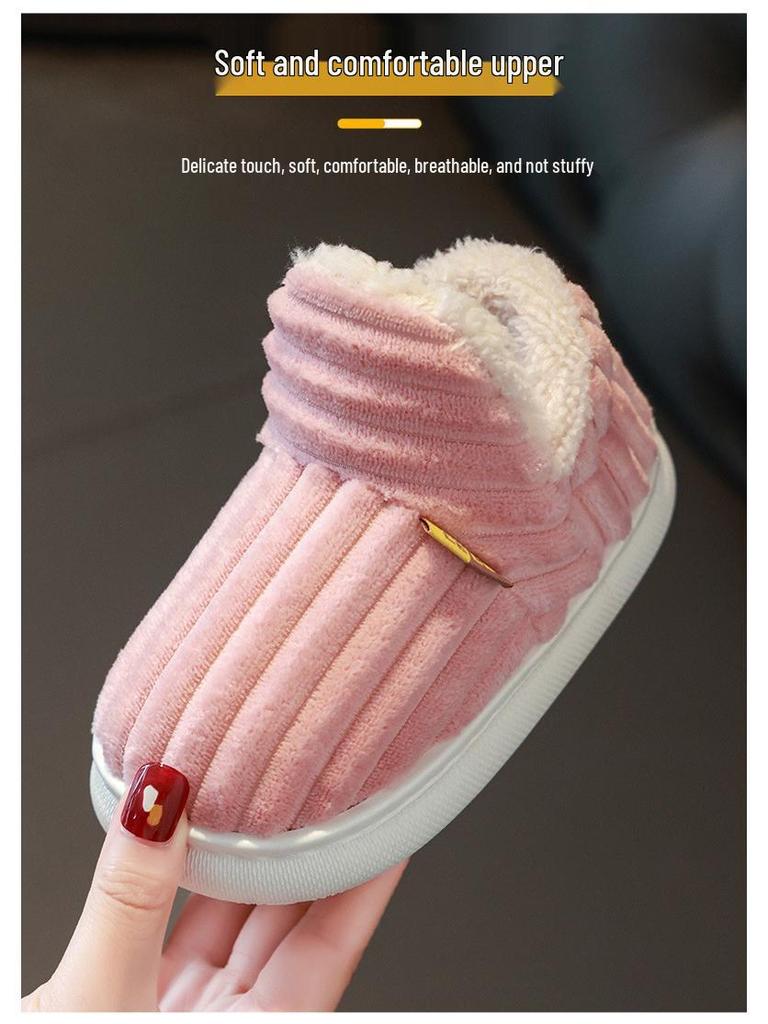 Παιδικές Χνουδωτές Αντιολισθητικές Χειμερινές Παντόφλες - Άνετα Βαμβακερά Παπούτσια Κινουμένων Σχεδίων για Αγόρια και Κορίτσια