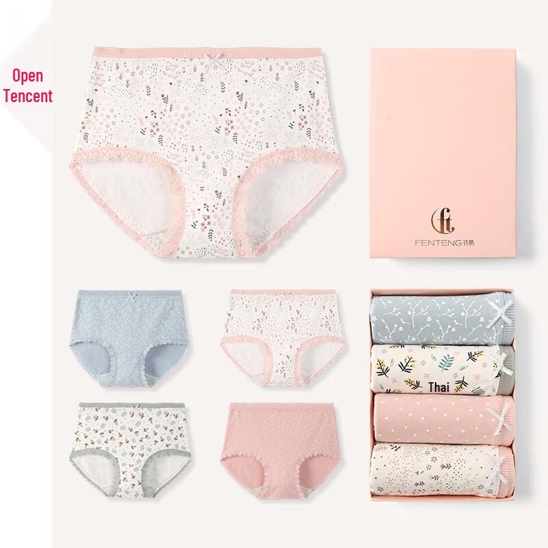 Fenteng Women s Pure Cotton Antibacterial Briefs M