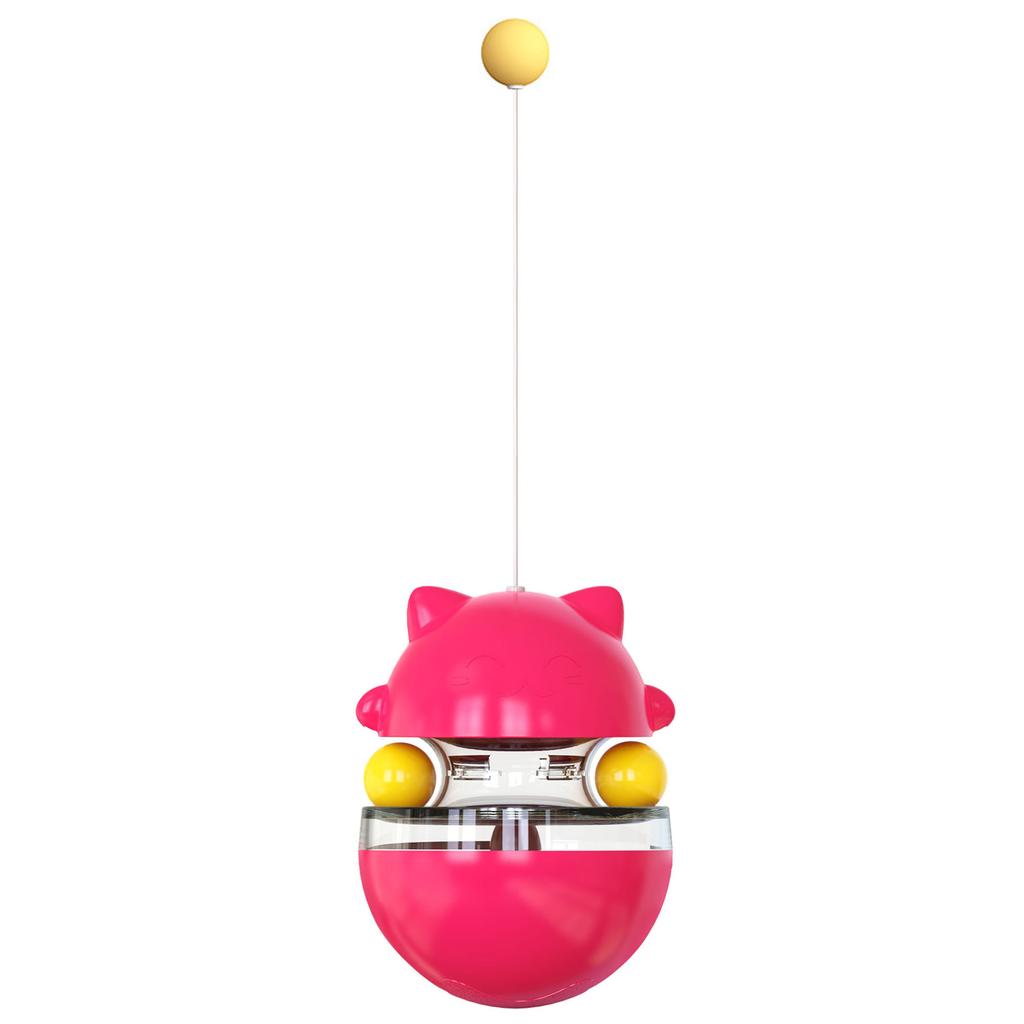 Cat Tumbler Chasing Toy for Kitten Interactive Chasing Toy with Interesting Bell Pet Teaser Scratching Stick Supplies