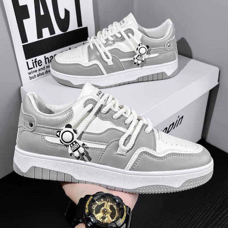 Fashion Men's Platform Lace-Up Sneakers New Breathable Lightweight Comfortable Casual Shoes for Teens Thick Sole Fashion Autumn Trendy