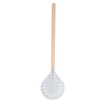 Pizza Shovel with 60cm Removable Wood Handle NonSlip Round Pizza Spatula Kitchen Utensils(8in )
