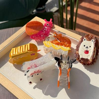 Animal Theme Animal Claw Hair Clips Handmade Hair Accessories New Acrylic Shark Clip