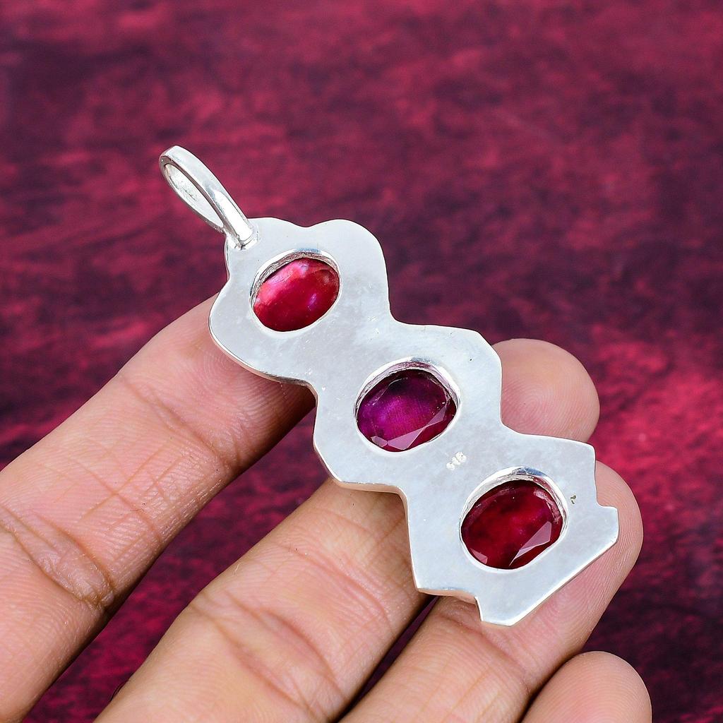 Ammolite Pendant Gemstone Handmade Jewelry, 925 Solid Sterling Silver Pendant, Gift For Wife Jewelry