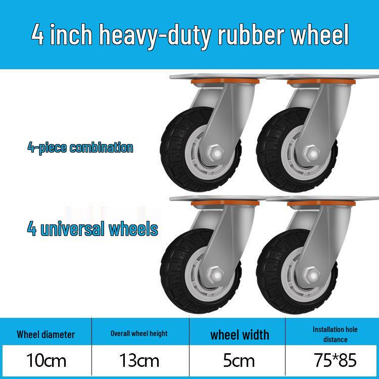 Heavy Duty Silent Swivel Caster Wheels (2-8 Inch) for Trolleys and Small Hand Trucks