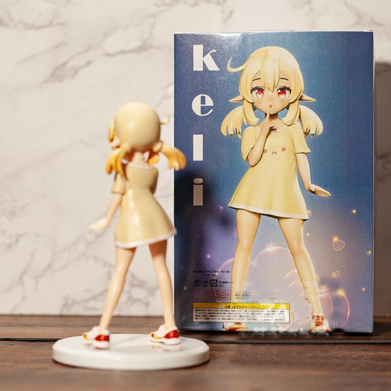 14cm Genshin Impact Klee Anime Figurka Genshin Impact Paimon Akční figurka Qiqi /Keqing /Hu Tao Sběratelská hračka pro panenky