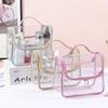 Large Clear PVC Makeup Bag - Waterproof Toiletry Storage Handbag