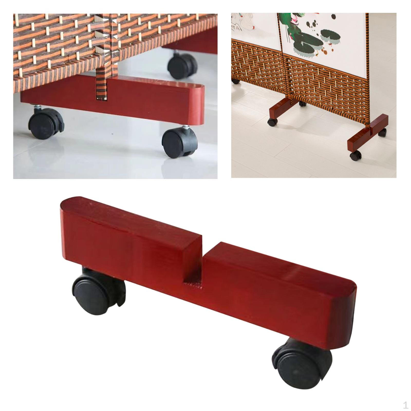 

Подставка для ширмы-перегородки Основание-держатель экрана для приватности на колесиках Легкая установка Деревянная панель