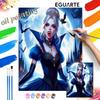 Oil Painting Art Painting Kit Gothic Princess Handmade Diy Gift Home Decoration Full Drill Set Wall Art Decor Craft Hobby Item