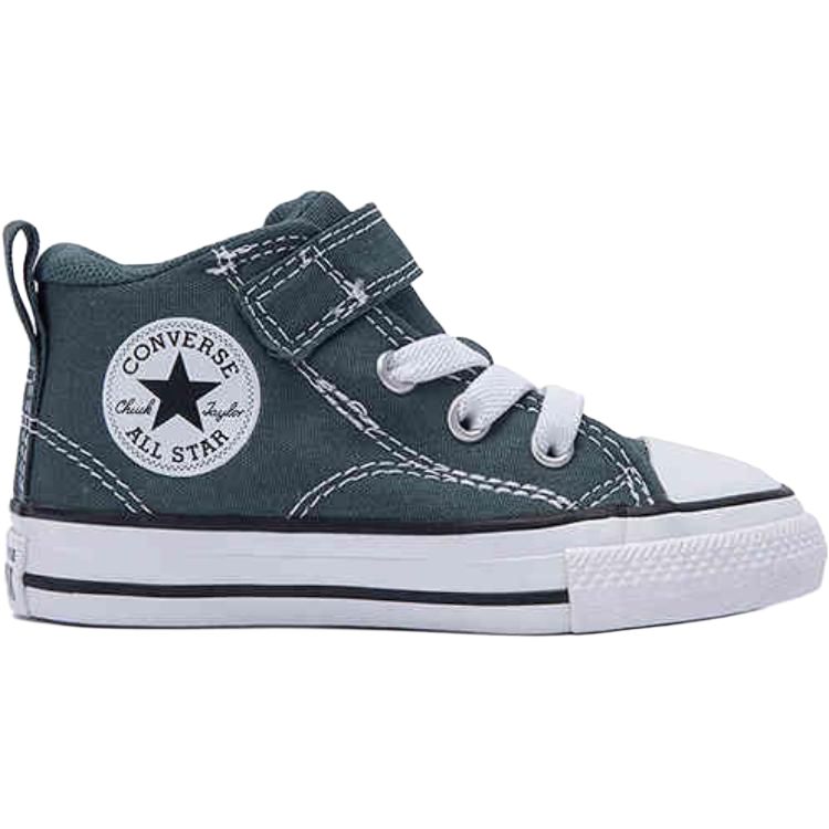 Converse Chuck Taylor All Star EasyOn Mid TD Malden Street - True Nature Sneakers dla niemowląt Zielone Białe Czarne A10762C