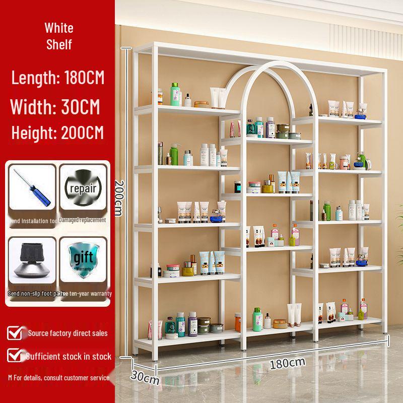 Beauty Salon Storage: Nail & Skincare Display Rack