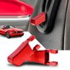 2PCS Car Adjustment Rods Seat Release Lever Knob Latch Handle Side Red Black Aluminum Alloy For Ford Mustang 2005 2006-2014