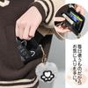 Newseego Mini Wallet, Card Case, Coin Purse, Leather, Large Capacity, Compact, Handheld, with Key Ring, Cute, Cat Design for Men and Women