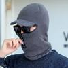 Autumn and Winter Warm Hat Outdoor Ear Wool Protection Hats Warm Thick Bicycle Knitted Capd Scarf Windproof Visors Zipper Cap