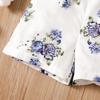 Floral Ruffle Sleeveless Baby Girl Romper Jumpsuit
