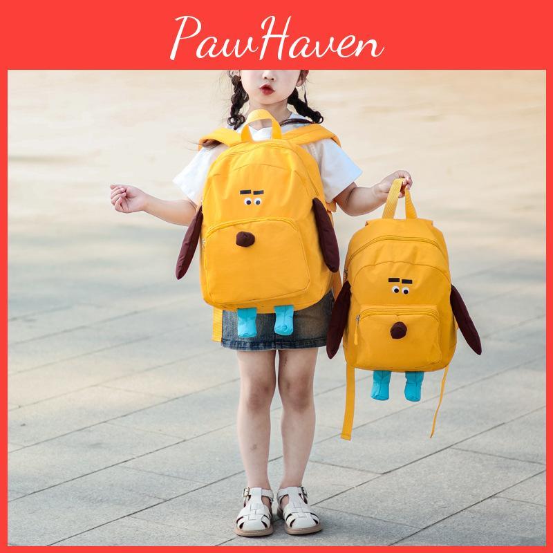 Dog Pattern Animal Backpack Children Schoolbag Adjustable Shoulder Straps Gift