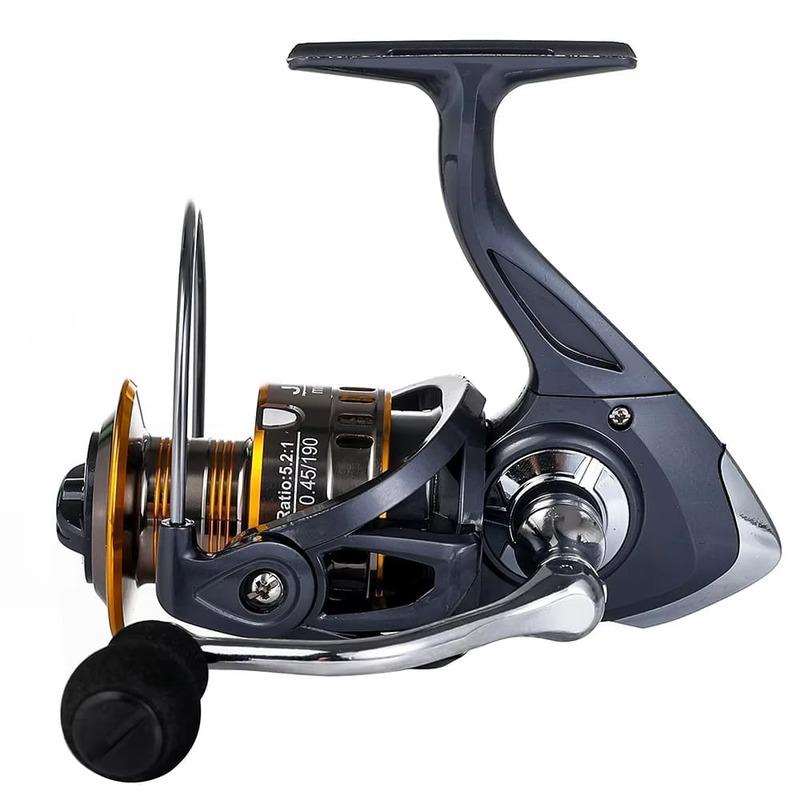 New Left/Right Handle Interchangeable Super Smooth Metal Head Saltwater Spinning Reel Gear Ratio 5.2:1 Fishing Reel Fishing Tackle 2000 - 7000 Series