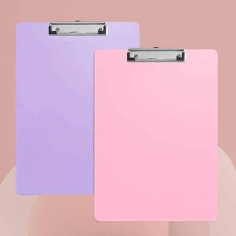 

2Pcs A4 Size PP Clipboard Set, Multi-Functional Office Writing Pads with Durable Cleats, Home and School Use, Easy Grip Handles