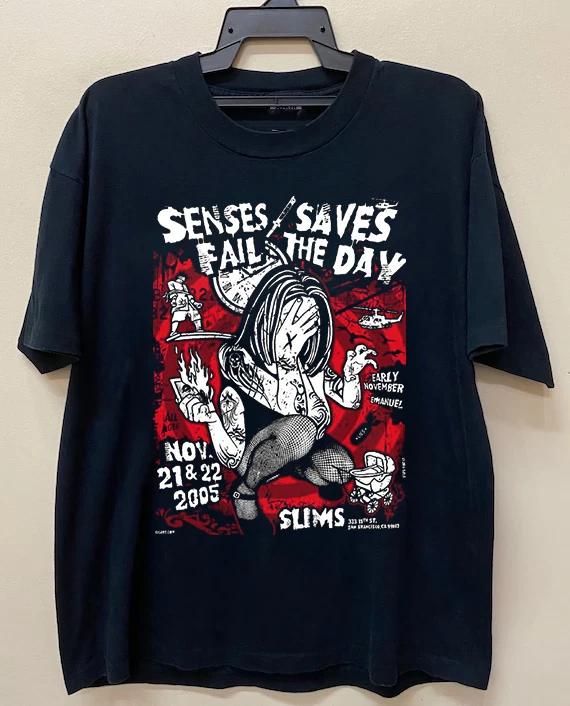 Men s and Women s T-shirts Sense Fails Saves The Day T SHIRT S-5XL XXXL