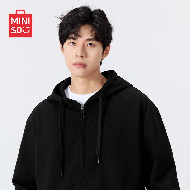 

MINISO Men s Casual Sporty Zip-Up Hoodie 3XL