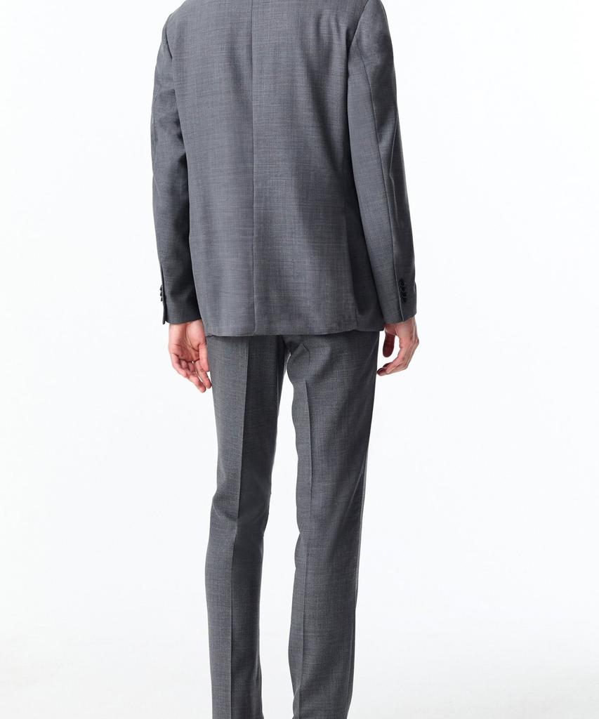 Man On The Boon [Loropiana Fabirc] Notched Lapel Wool Single Jacket_Grey 4714151001