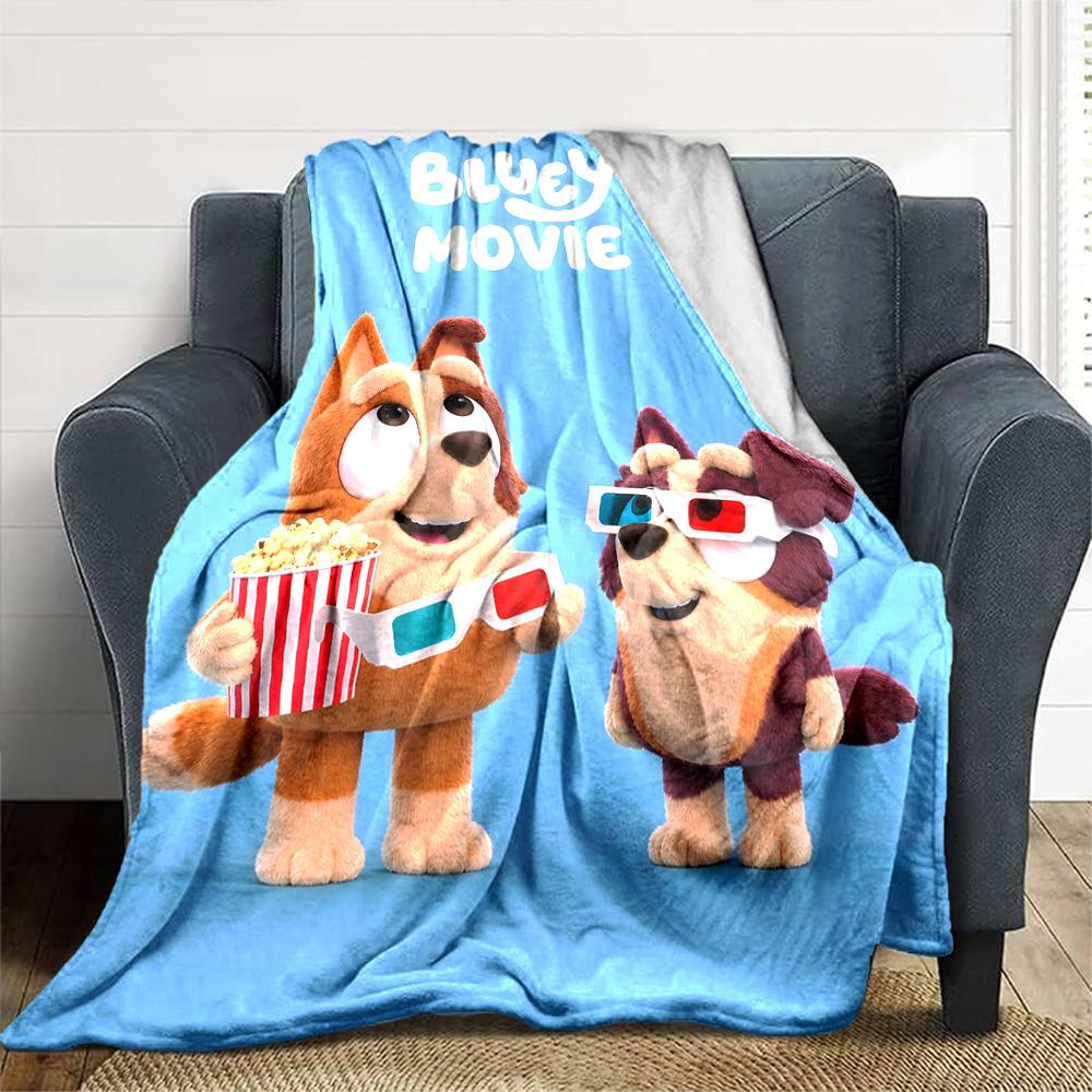 Bluey Blanket Durable Comfort Perfect for Office Chair Chair Bed for All Occasions Warmthful Decor Ideal Gift For Birthday Valentine'S Day