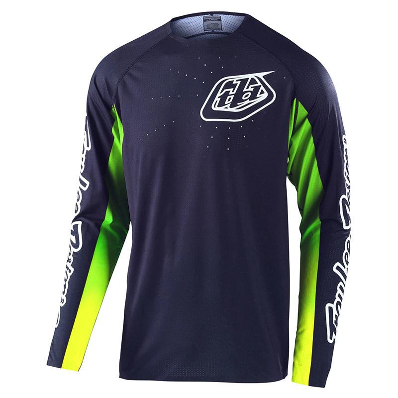 2024 Summer TLD Long-sleeved Downhill Suit Men's and Women's Off-road Motorcycle Cycling Suit Quick-drying New T-shirt Mountain Bike