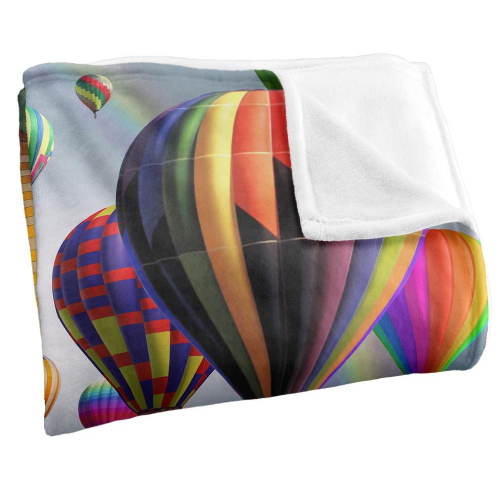 Royce McClure Silky Hot Air Balloon Sky Roads Supersoft Blanket