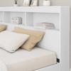 Bookshelf Bed with Headboard White 180 x 200 cm Engineered Wood