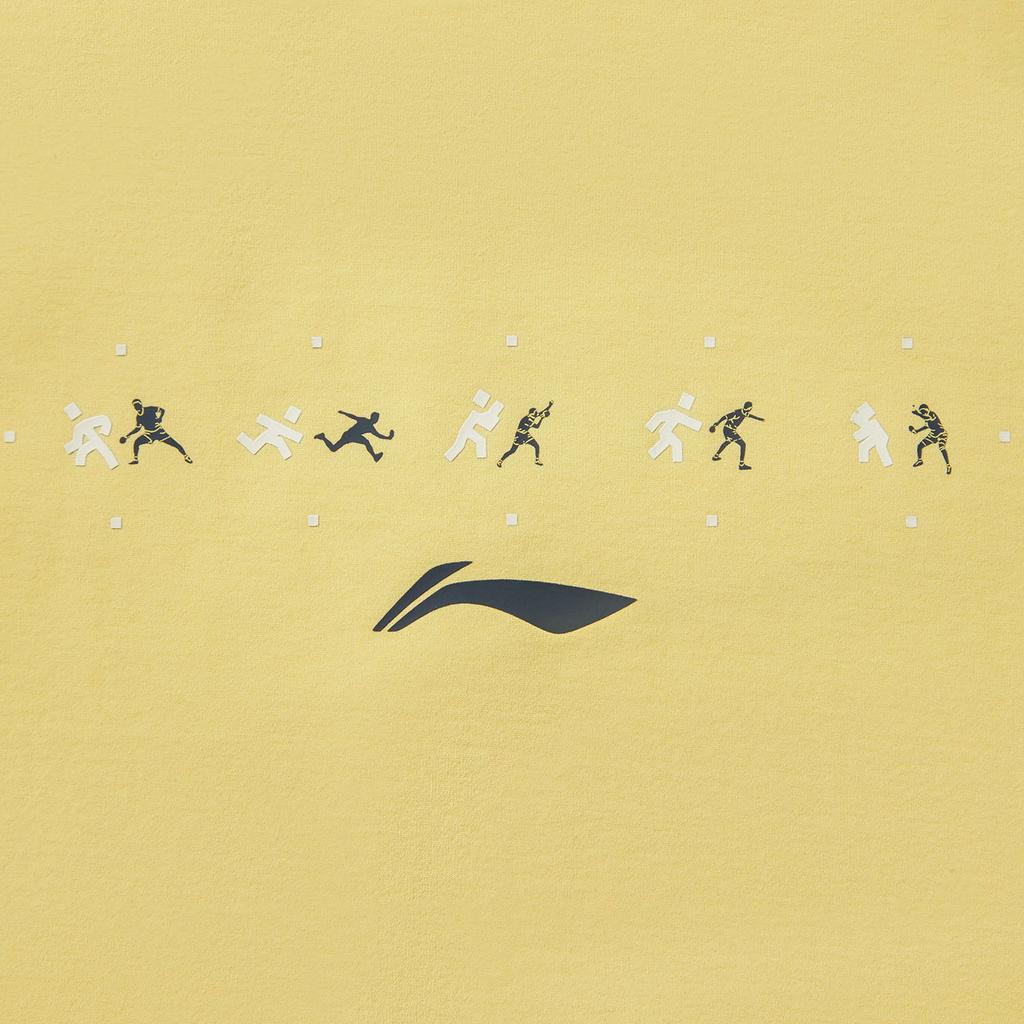 Li-Ning Quick Dry Casual Short Sleeve T-Shirt Unisex Tops Paraffin-Yellow AHSV439-2