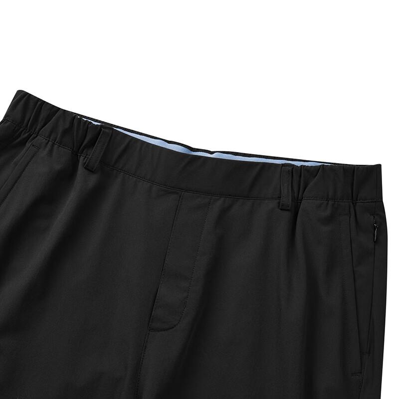Skechers Solid Color Elastic Straight Leg Casual Pants Men Bottoms Black L224M011-0018