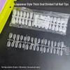 Moshang Fingertip Wearable Nails - 300-Piece Manicure Nail Tips Set