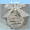Elegant Granddaughter Angel In Heaven 8cm Plastic Feather Holiday Decoration