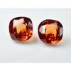 Natural Orange Sapphire Loose Gemstone 16.40 ct Square Cushion Shape Pair September Birthstone Gift