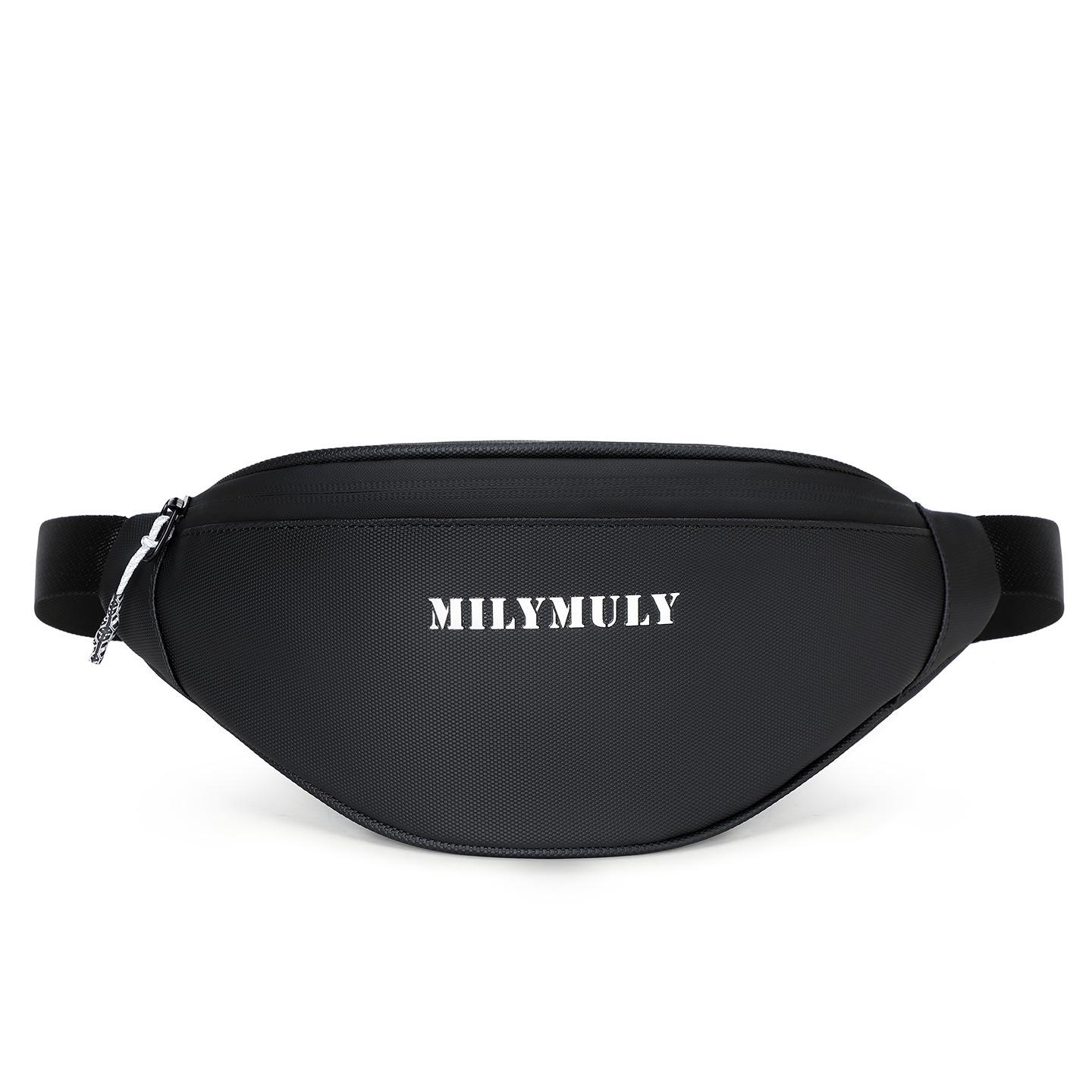 

MILYMULY Легкая водонепроницаемая сумка кроссбоди - Спортивный и велосипедный нагрудный рюкзак для телефонов чёрный