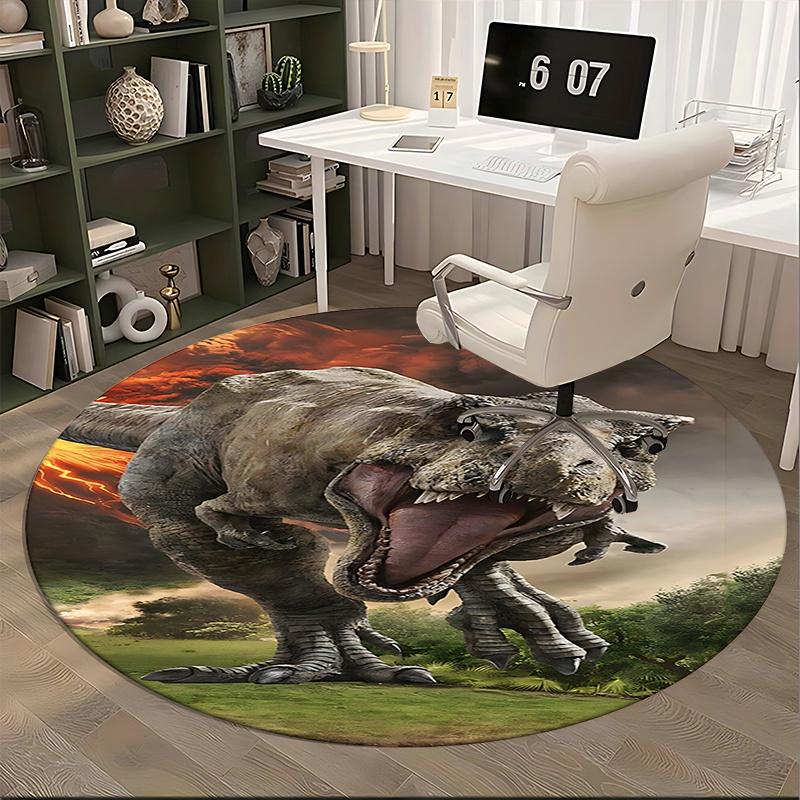 Tyrannosaurus Rex Office Carpet Chair Mats, Dinosaur Decor for Home Office, Living Room, Bedroom, Gift Idea1118028a