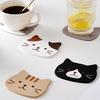 Cute Cat Coaster Silicone Cup Mat Drink Coaster Onderzetters Non-Slip Dessous De Verre Drink Coffee Cup Mat Holder Coasters