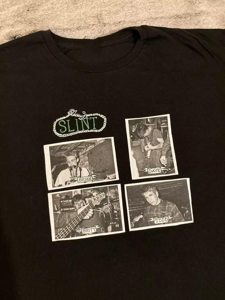 Vtg Slint Band Music Tour Cotton Black T Shirt All Size For Men  BL1243 Unisex T-Shirt S