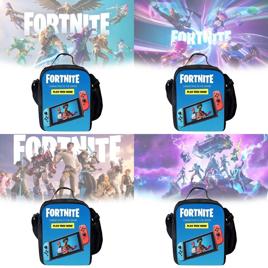 Fortnite School Backpack Set With Oxford Fabric For Middle Grade Students And Breathable Comfort